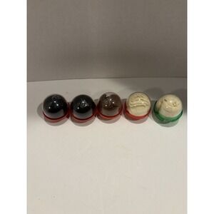 Vintage Nylon Knee Highs Lot Of 5. Two Black, Two Cream, 1 Sandalwood